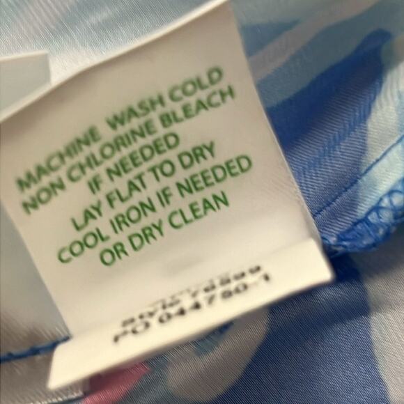 LILLY PULITZER DEANNA TANK BAY BLUE INTO THE‎ DEEP TOP ROMPER SIZE XS - Picture 9 of 10